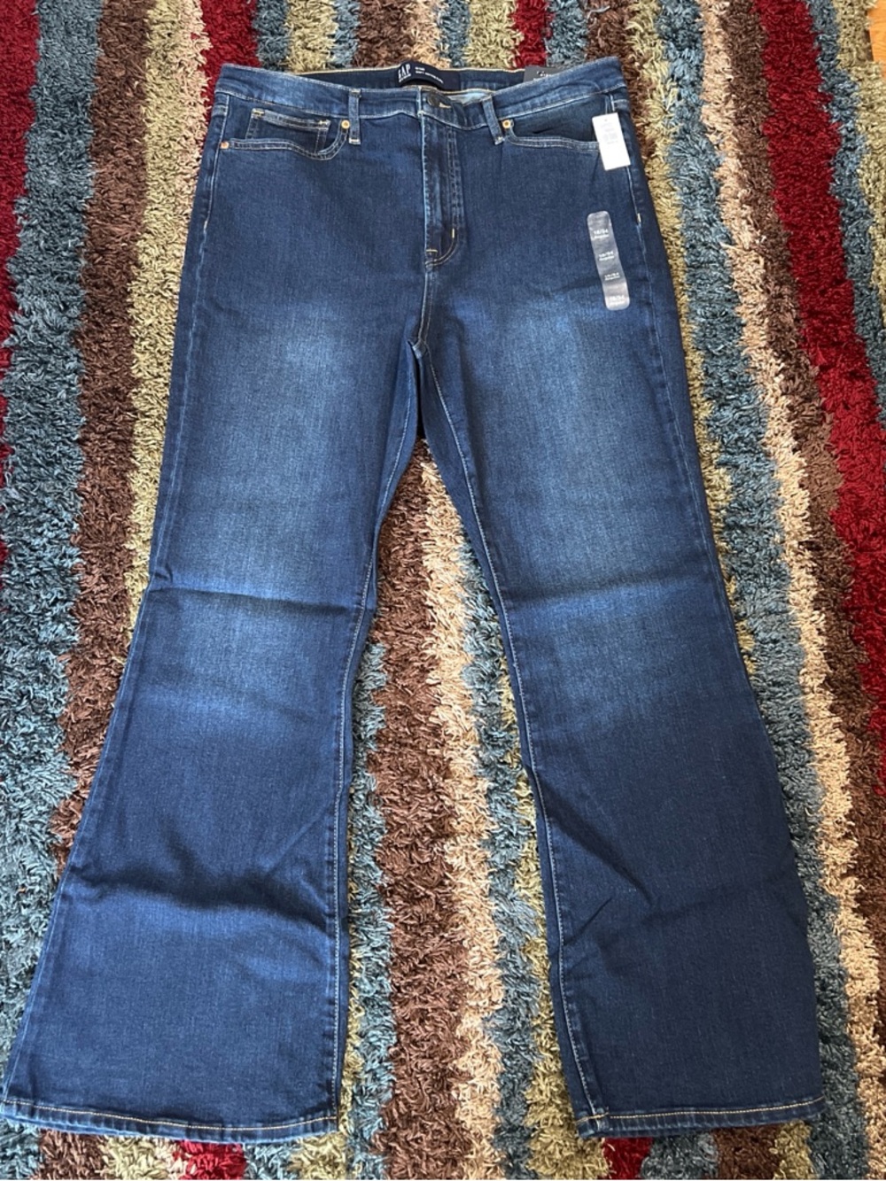 NEW GAP Soft Vintage Flare Dark Blue Jeans